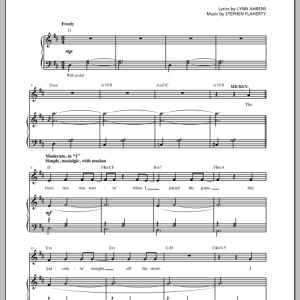 Lynn Ahrens and Stephen Flaherty In The Ring (from the musical Rocky) Musik Noten - Piano & Vocal - 154217-0