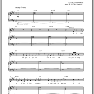 Lynn Ahrens and Stephen Flaherty Keep On Standing (from the musical Rocky) Musik Noten - Piano & Vocal - 154222-0