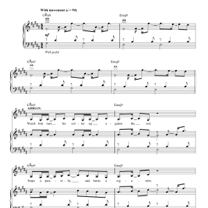 Lynn Ahrens and Stephen Flaherty Raining (from the musical Rocky) Musik Noten - Piano & Vocal - 154225-0