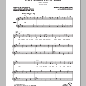 Mac Huff Here Comes Santa Claus (Right Down Santa Claus Lane) Musik Noten - SSA Choir - 155008-0