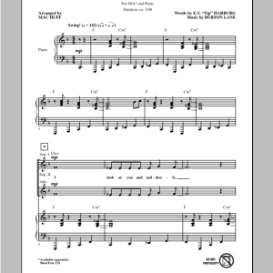 Mac Huff Old Devil Moon Musik Noten - SAB Choir - 170501-0