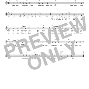 Mack David Hush, Hush Sweet Charlotte Musik Noten - Lead Sheet / Fake Book - 177772-0