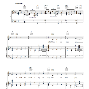 Mack Gordon Never In A Million Years Musik Noten - Piano, Vocal & Guitar Chords - 40726-0