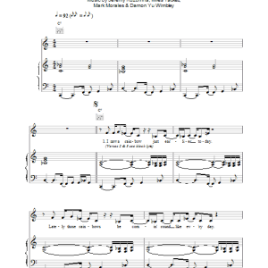 Macy Gray A Moment To Myself Musik Noten - Piano, Vocal & Guitar Chords - 14678-0