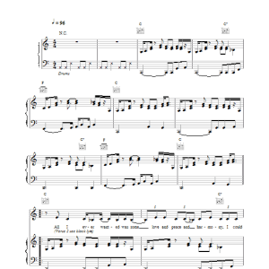Macy Gray The Letter Musik Noten - Piano, Vocal & Guitar Chords - 14680-0