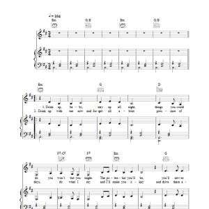Madeleine Peyroux Between The Bars Musik Noten - Piano, Vocal & Guitar Chords - 33089-0