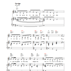 Madeleine Peyroux J'ai Deux Amours Musik Noten - Piano, Vocal & Guitar Chords - 37289-0