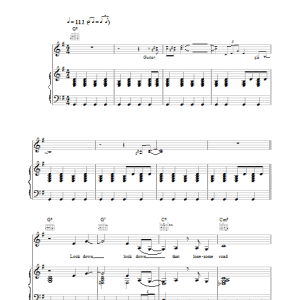 Madeleine Peyroux That Lonesome Road Musik Noten - Piano, Vocal & Guitar Chords - 33090-0