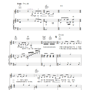 Madness Michael Caine Musik Noten - Piano, Vocal & Guitar Chords - 38911-0