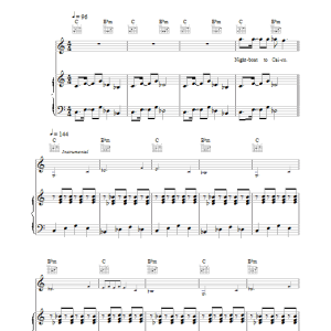 Madness Night Boat To Cairo Musik Noten - Piano, Vocal & Guitar Chords - 38893-0