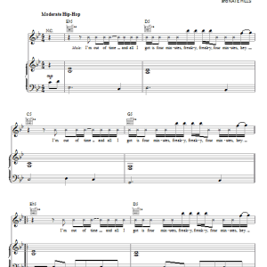 Madonna featuring Justin Timberlake 4 Minutes Musik Noten - Piano, Vocal & Guitar Chords - 64590-0