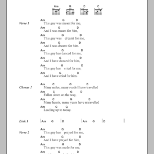 Madonna I Deserve It Musik Noten - Guitar Chords/Lyrics - 102776-0
