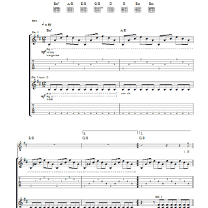 Manic Street Preachers Indian Summer Musik Noten - Guitar Tab - 38941-0