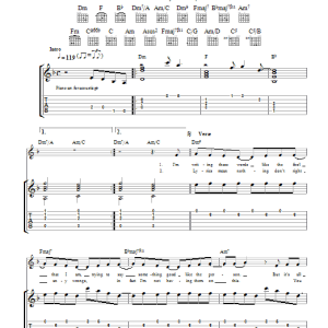Mansun An Open Letter Musik Noten - Guitar Tab - 39583-0