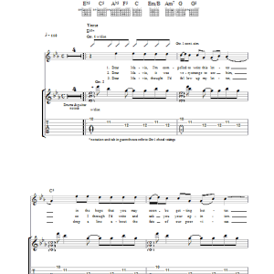 Mansun Stripper Vicar Musik Noten - Guitar Tab - 38709-0