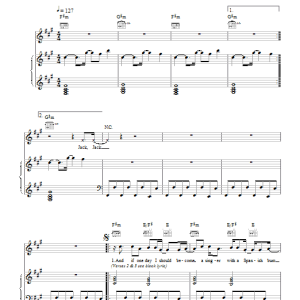 Marc Almond Jacky Musik Noten - Piano, Vocal & Guitar Chords - 23229-0