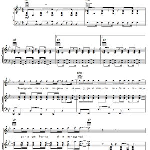 Marc Anthony Te Tengo Aqui Musik Noten - Piano, Vocal & Guitar Chords - 22055-0