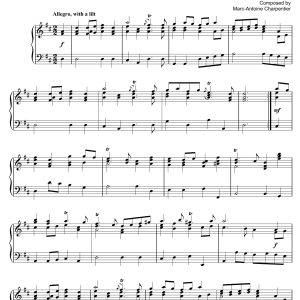 Marc-Antoine Charpentier Prelude (from Te Deum) Musik Noten - Piano Solo - 46769-0