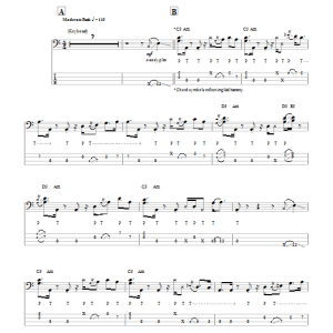 Marcus Miller Rampage Musik Noten - Bass Guitar Tab - 69835-0