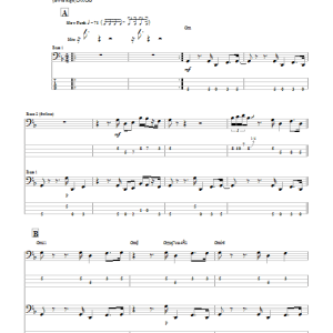 Marcus Miller Tutu Musik Noten - Bass Guitar Tab - 69836-0