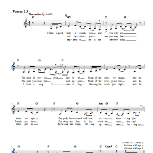 Marge Eiseman We're In Each Other's Lives Musik Noten - Lead Sheet / Fake Book - 66298-0
