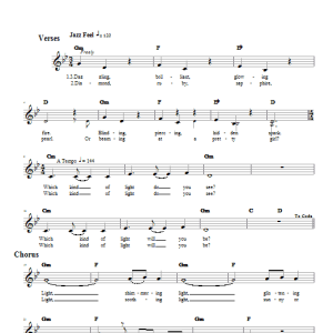 Marge Eiseman Which Kind of Light Will You Be? Musik Noten - Lead Sheet / Fake Book - 66294-0