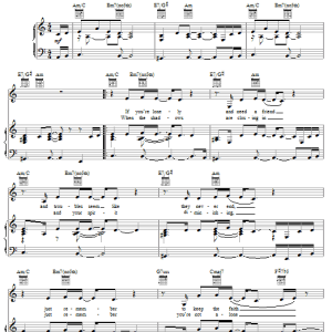 Mariah Carey Anytime You Need A Friend Musik Noten - Piano, Vocal & Guitar Chords - 16269-0