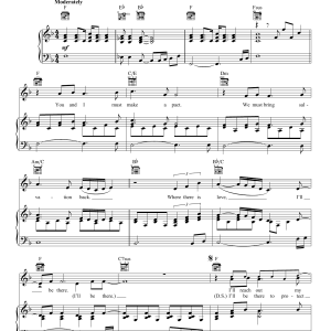 Mariah Carey I'll Be There Musik Noten - Piano, Vocal & Guitar Chords - 22273-0