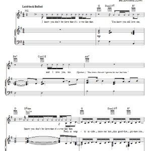 Mariah Carey Last Kiss Musik Noten - Piano, Vocal & Guitar Chords - 67481-0