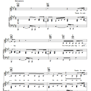 Mariah Carey Thanx 4 Nothin' Musik Noten - Piano, Vocal & Guitar Chords - 67490-0