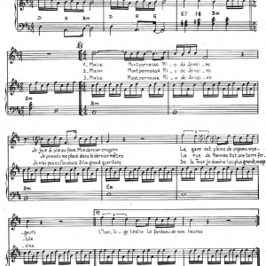 Marie Laforet Maine Montparnasse Musik Noten - Piano & Vocal - 119763-0
