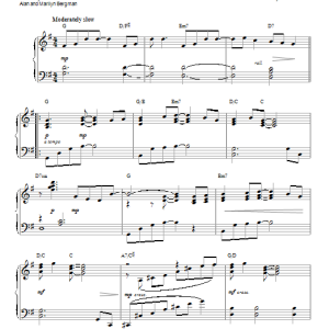 Marilyn Bergman It Might Be You Musik Noten - Piano Solo - 93940-0