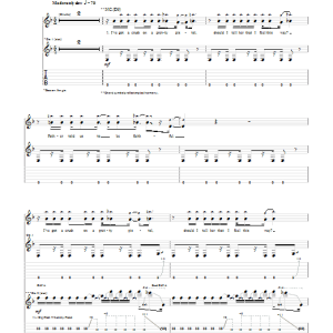 Marilyn Manson The Love Song Musik Noten - Guitar Tab - 51419-0