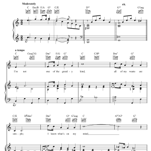 Marilyn Monroe I Wanna Be Loved By You Musik Noten - Piano, Vocal & Guitar Chords - 43586-0