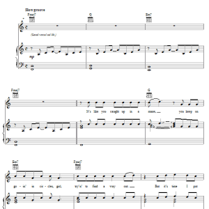 Mario Crying Out For Me Musik Noten - Piano, Vocal & Guitar Chords - 63862-0
