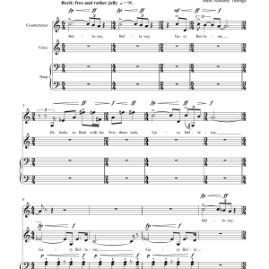 Mark-Anthony Turnage Bellamy (for counter-tenor, tenor and harp) Musik Noten - Piano & Vocal - 45953-0