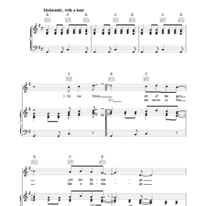 Mark Barkan Pretty Flamingo Musik Noten - Piano, Vocal & Guitar Chords - 37047-0