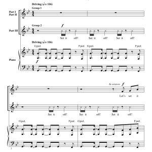 Mark Brymer Set It Off Musik Noten - 3-Part Mixed Choir - 170568-0