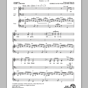 Mark Brymer What A Wonderful World Musik Noten - SATB Choir - 71943-0