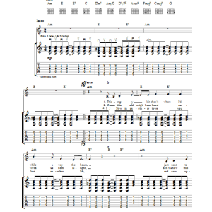 Mark Knopfler A Place Where We Used To Live Musik Noten - Guitar Tab - 25000-0