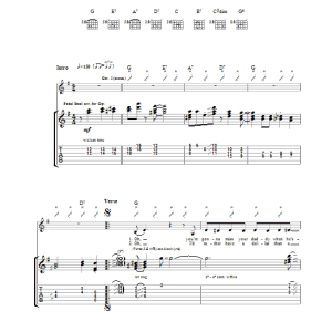 Mark Knopfler Daddy's Gone To Knoxville Musik Noten - Guitar Tab - 25002-0
