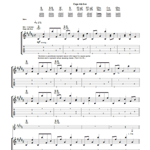 Mark Knopfler Get Lucky Musik Noten - Guitar Tab - 49018-0
