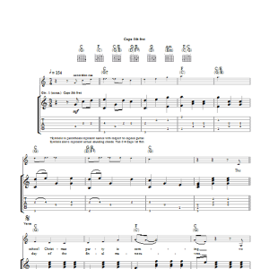 Mark Knopfler Secondary Waltz Musik Noten - Guitar Tab - 42687-0