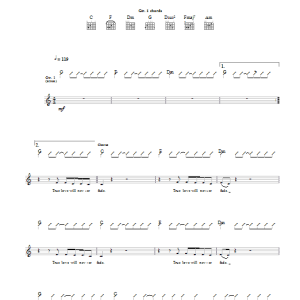 Mark Knopfler True Love Will Never Fade Musik Noten - Guitar Tab - 42708-0