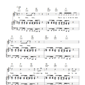 Mark Ronson & The Business Intl. Bang Bang Bang Musik Noten - Piano, Vocal & Guitar Chords - 103594-0