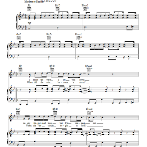 Maroon 5 Beautiful Goodbye Musik Noten - Piano, Vocal & Guitar Chords - 92136-0