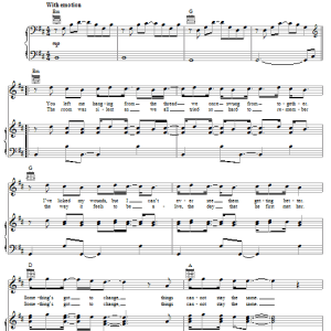 Maroon 5 Goodnight Goodnight Musik Noten - Piano, Vocal & Guitar Chords - 62200-0