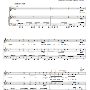 Maroon 5 Hands All Over Musik Noten - Piano, Vocal & Guitar Chords - 76741-0