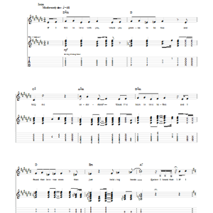 Maroon 5 If I Fell Musik Noten - Guitar Tab - 50145-0