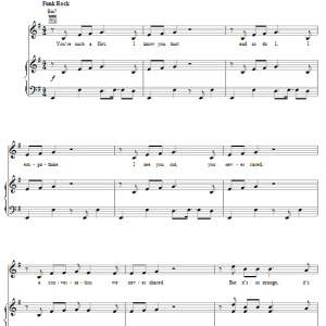 Maroon 5 Kiwi Musik Noten - Piano, Vocal & Guitar Chords - 62202-0